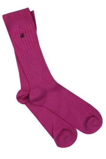 Classic Bamboo Socks - Rich Pink