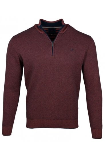Clifden Quarter Zip Jumper – Copper