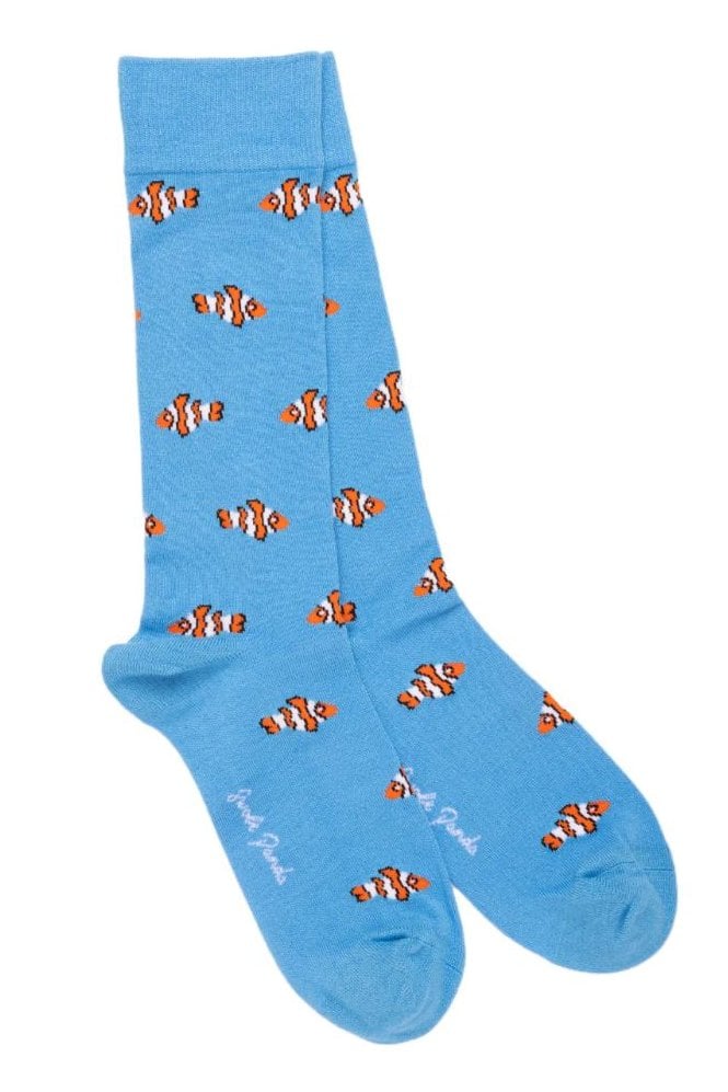 Clown Fish Bamboo Socks - Blue