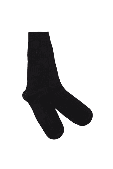 Comfort Cuff Bamboo Socks - Black