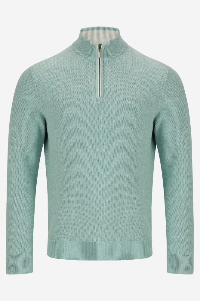 Dawson Quarter Zip Sweater – Sage