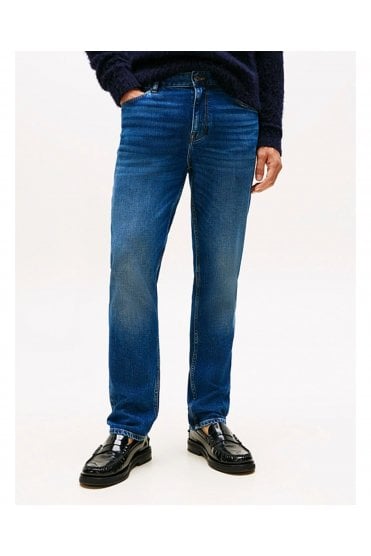 Denton Faded Straight Jeans – James Blue