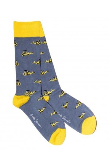 Digger Bamboo Socks – Yellow