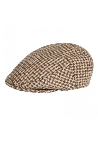 Donegal Tweed Flat Cap – Camel / Brown