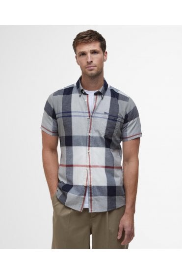 Doughill Regular Short-Sleeved Shirt – Bleached Pine Tartan