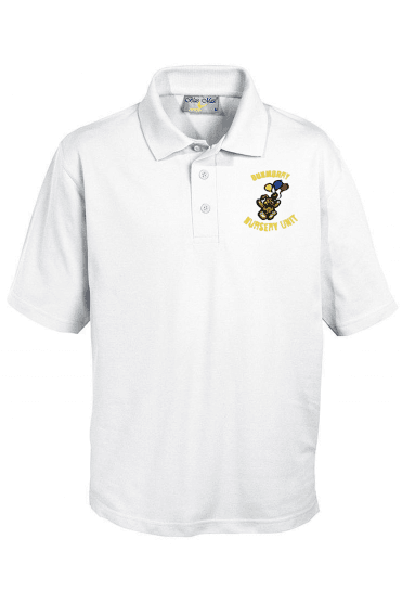 Dunmurry Nursery Unit Polo - White