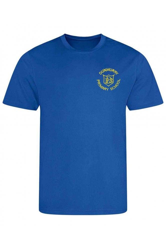 Dunmurry Primary PE Top - Royal Blue