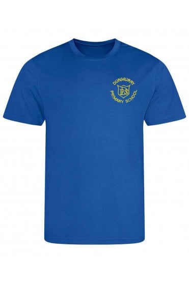 Dunmurry Primary PE Top - Royal Blue