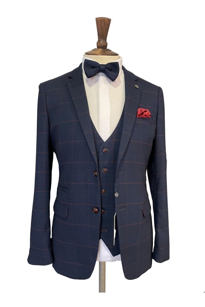 Edinson 3 Piece Suit - Navy