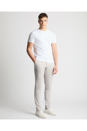 Edison Slim Fit Casual Chinos – Light Grey