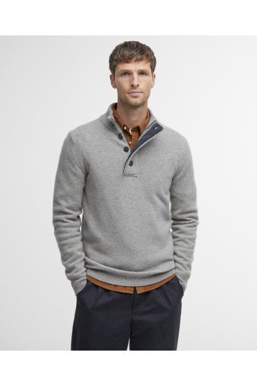Essential Elbow Patch Jumper – Stone