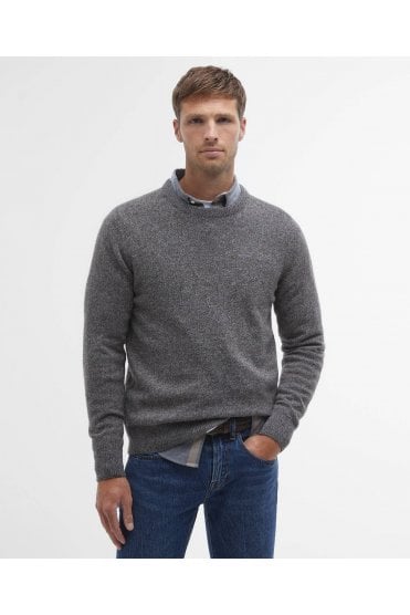 Essential Tisbury Crew-Neck Jumper - Fog Grey