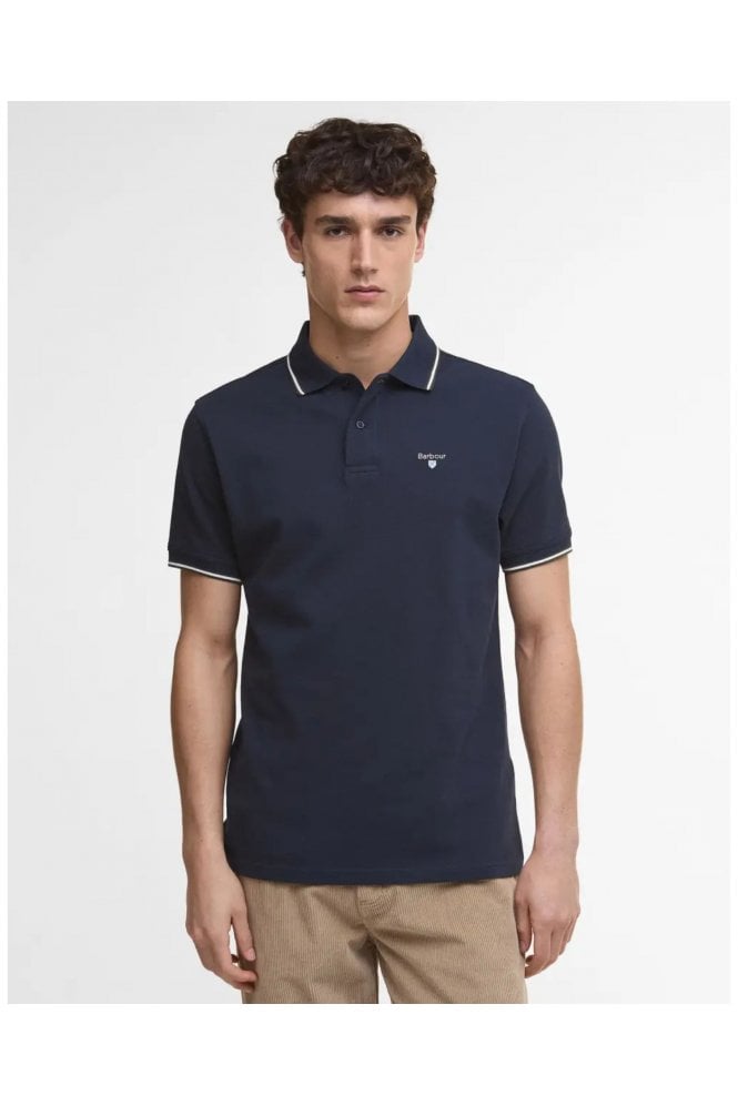 Fielding Tailored Short-Sleeved Polo Shirt – Navy