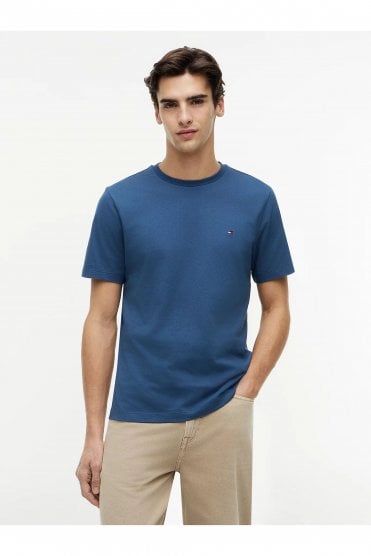 Flag Embroidery Crew Neck T-Shirt – Aegean Sea