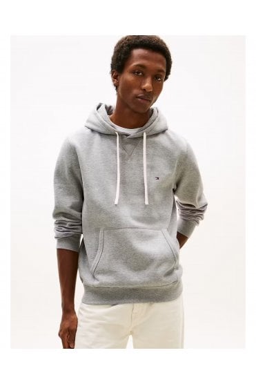 Fleece Drawstring Hoody - Medium Grey Heather