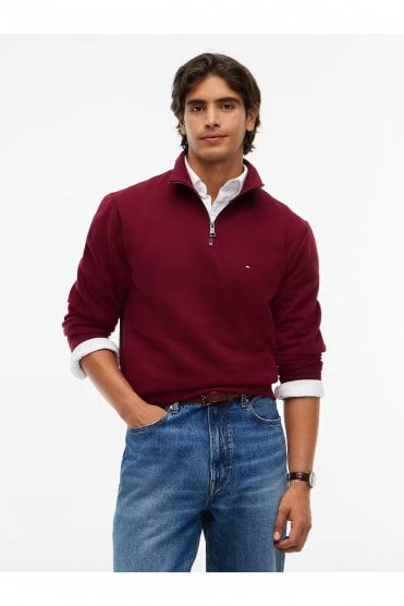Fleece Quarter Zip - Burgundy