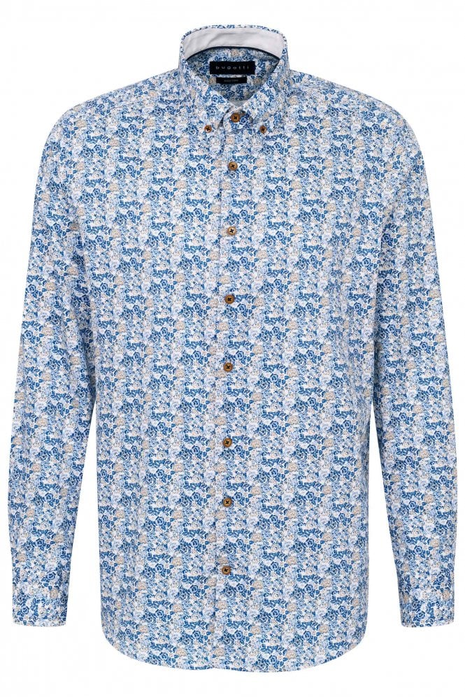 Floral Shirt - Blue