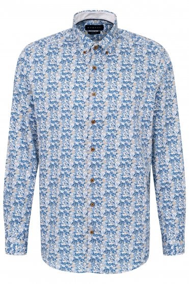 Floral Shirt - Blue
