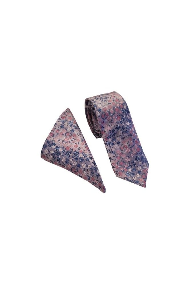 Floral Tie Set – Pink