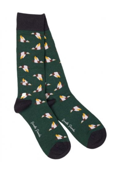 Flying Grouse Bamboo Socks – Green