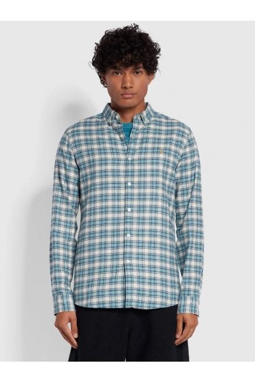 Fraser Slim Fit Long Sleeve Check Shirt – Stillwater