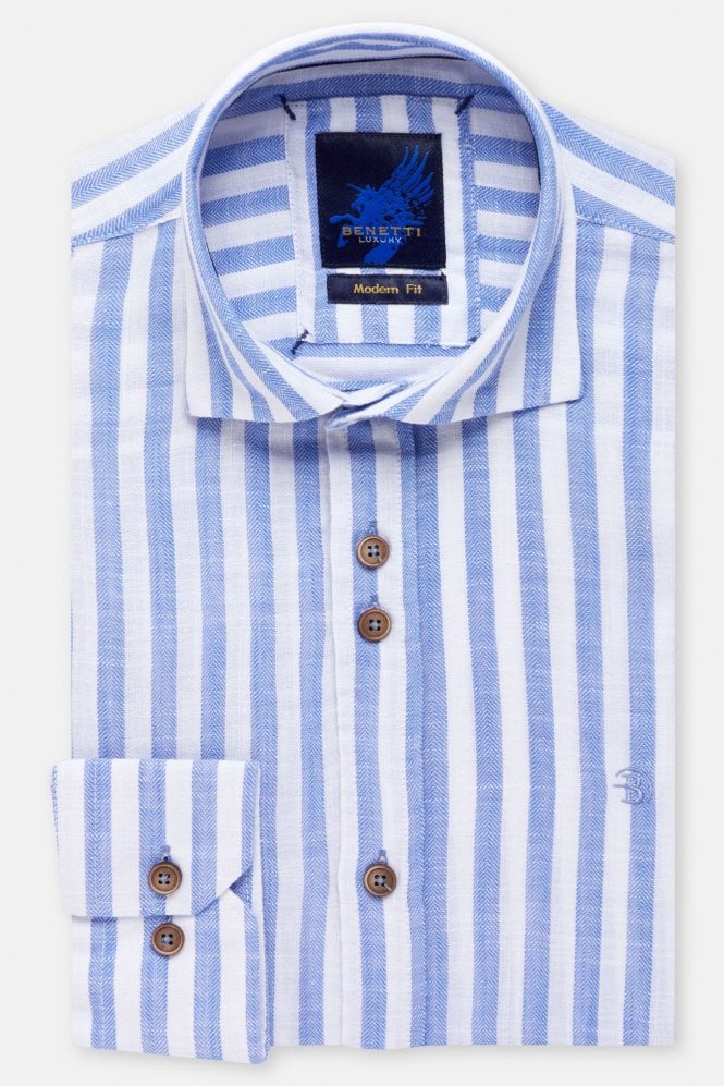 Fulton Long Sleeve Casual Shirt – Royal