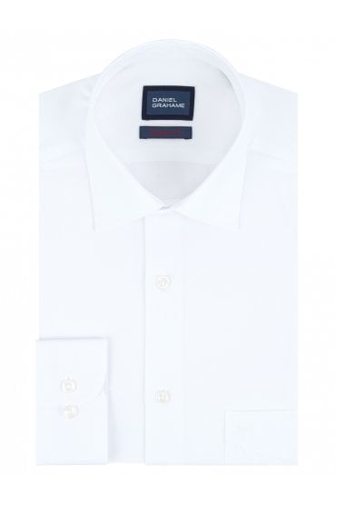 Geneva Long Sleeve Formal Shirt - White