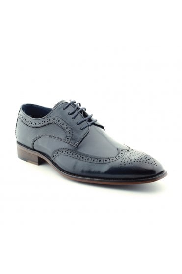 Gerard Leather Brogue - Navy