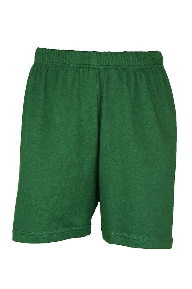 Girls Cotton Stretch Shorts - Bottle