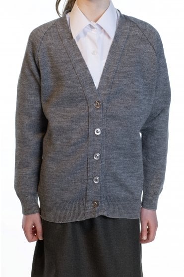 Girls School Cardigan - Grey