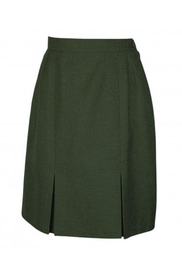 Girls School Skirt – 4 Kick Pleat – Bottle Green