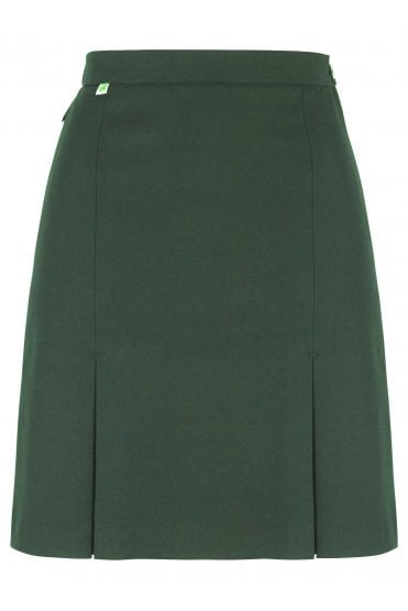 Girls School Skirt - 4 Kick Pleat - Bottle