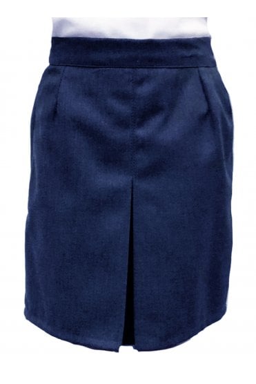 Girls School Skirt - Centre Pleat - Navy