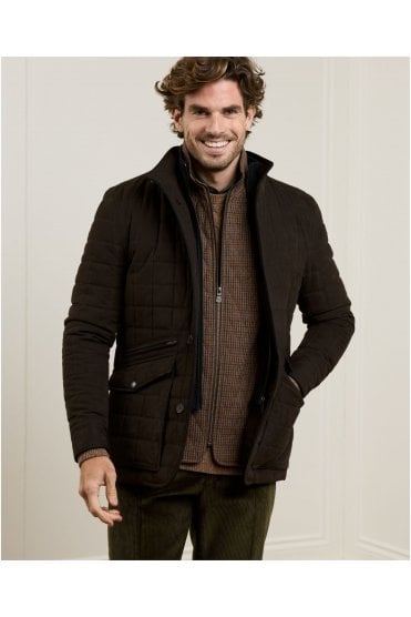 Glenveigh Quilted Jacket – Chocolate Brown