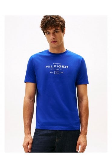 Graphic Logo Crew Neck T-Shirt – Wedge Blue