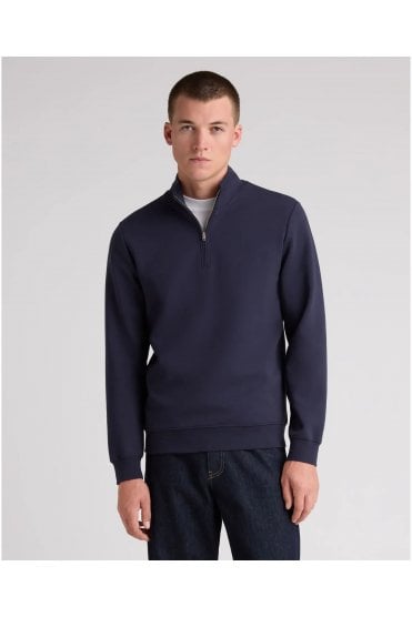 Half Zip Stretch Jumper – Dark Blue