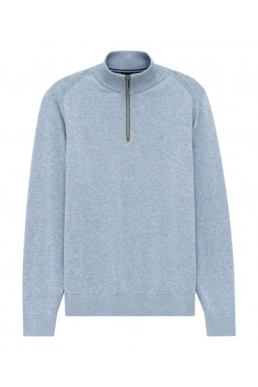 Half-Zip Sweater – Light Blue