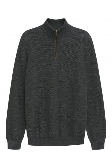 Half-Zip Sweater – Moss Green