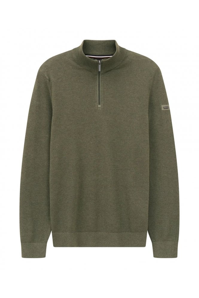 Half-Zip Sweater – Olive