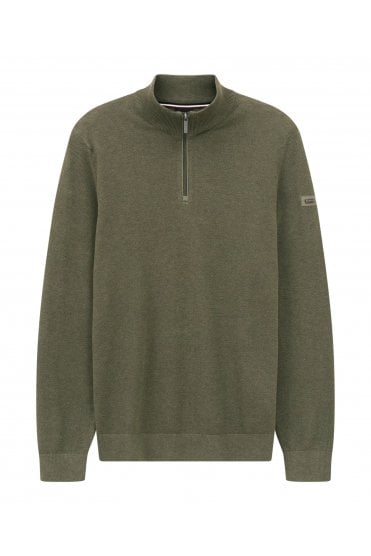 Half-Zip Sweater – Olive