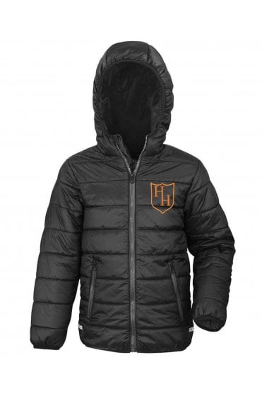Harmony Hill Baffle Coat - Black