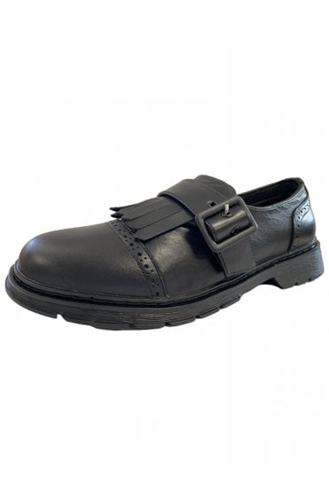 Harvard Collar School Shoes - Black
