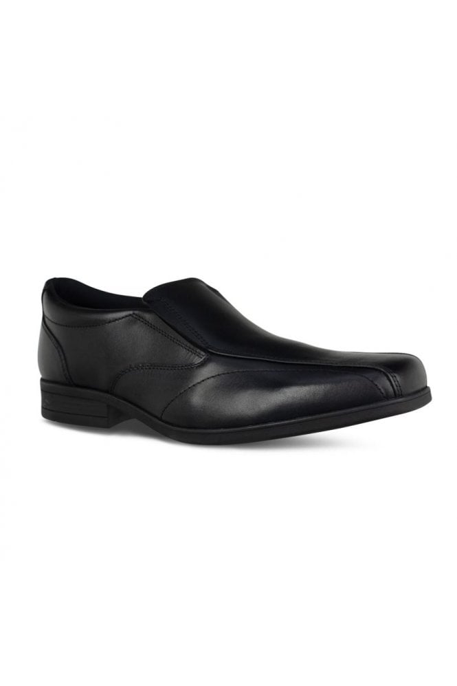 Harvey Leather Sleek Slip On Shoe – Black