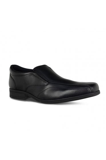 Harvey Leather Sleek Slip On Shoe – Black
