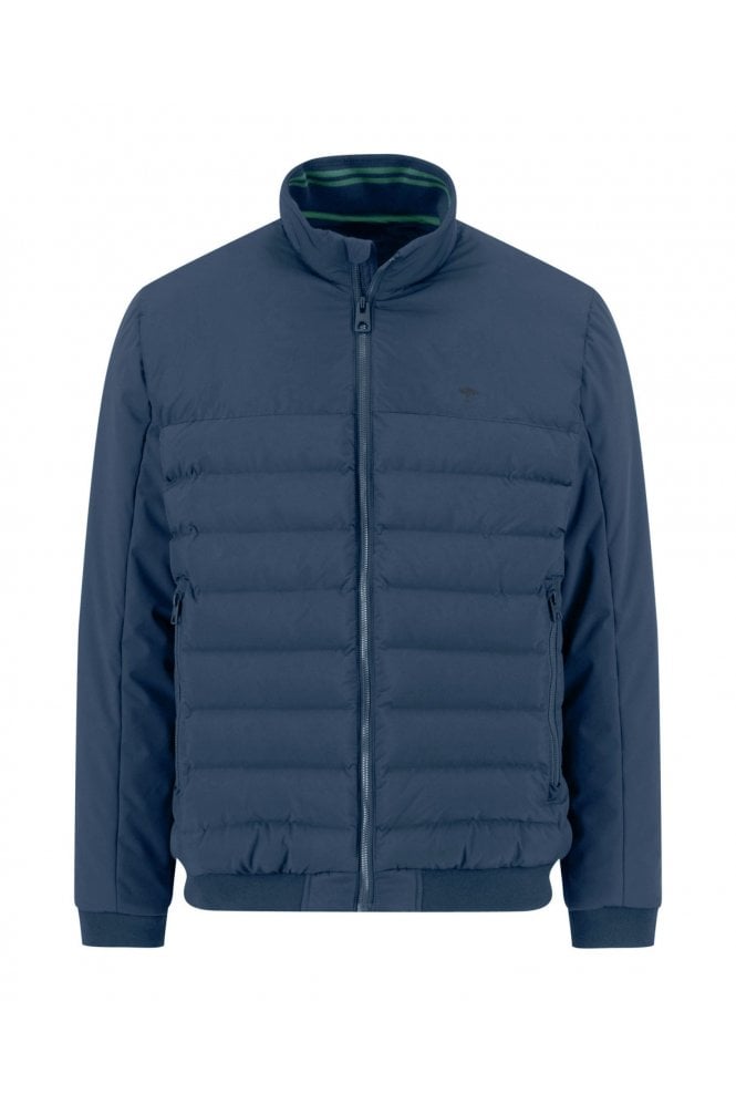 Hybrid Puffer Jacket – Misty Blue
