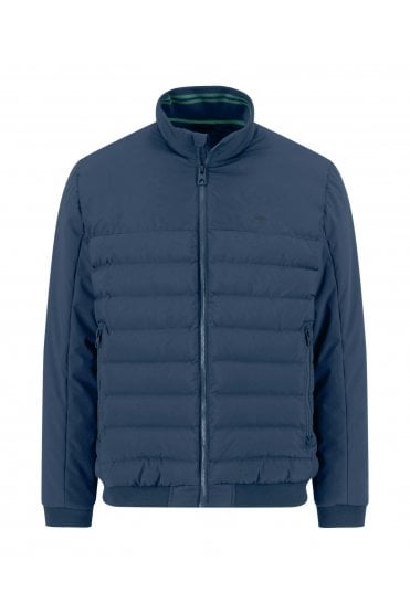 Hybrid Puffer Jacket – Misty Blue