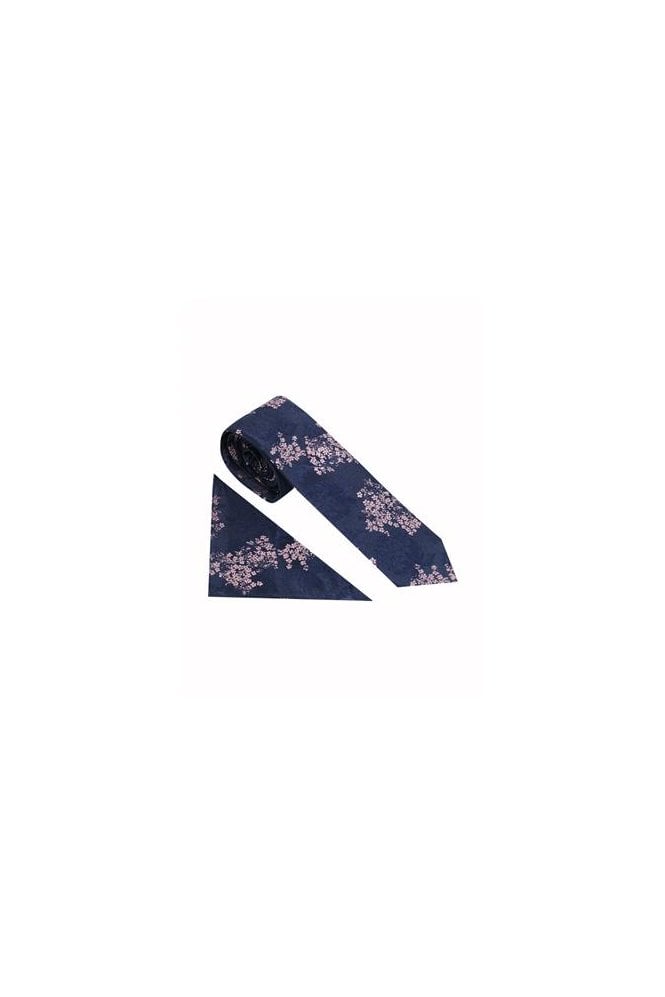 Japanese Floral Tie Set – Pink