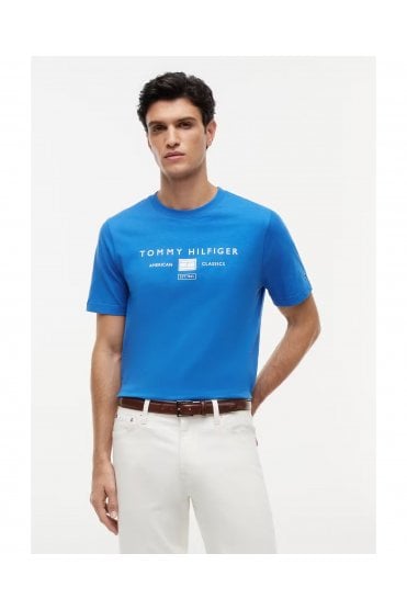 Jersey Logo T-Shirt – Blue Orbit
