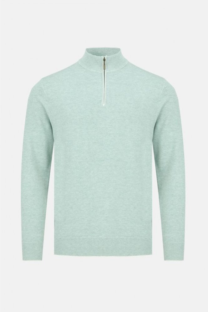 Julius Quarter Zip Sweater – Sage