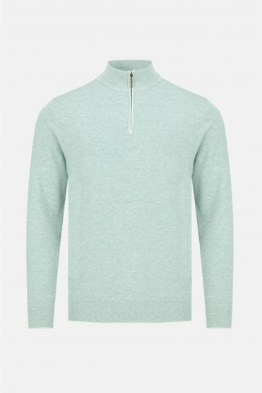Julius Quarter Zip Sweater – Sage